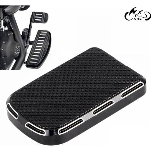 Motor Black CNC Brake Pedal Lever Pad Cover For Harley Touring Electra Street Glide FLHT FLRT FLTR FLHR Fatboy FLSTF FLST Dyna