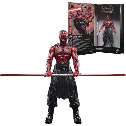 Hasbro Star Wars Black Ser 50Th Ann 6In Darth Maul Carnor Jax Luke Skywalker Action Figure Collection Model Toy Boy Gift