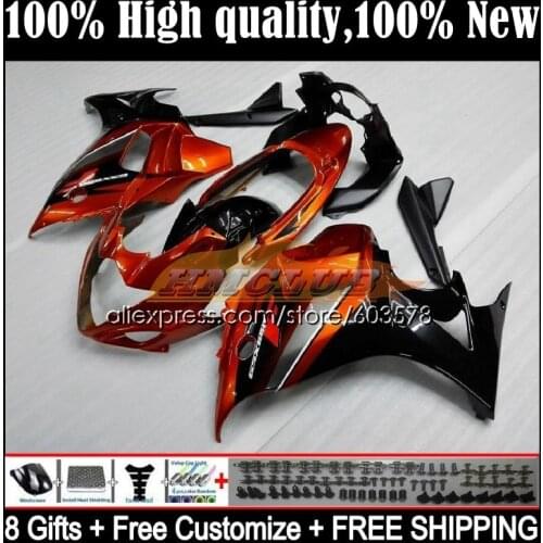 GSX650F For SUZUKI KATANA GSXF 650 08 09 10 11 12 13 14 15CL.2 GSXF650 2008 2009 2010 2011 2012 2013 2014 Fairing Orange black