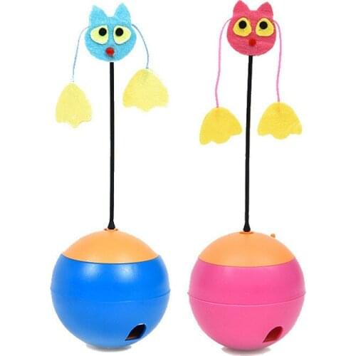 Tumbler toy cat leaking multi-function laser pet