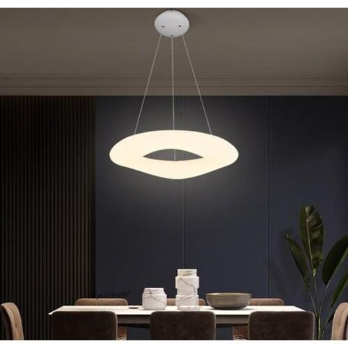 Italian Designer PE Donuts Led Chandelier Modern Ceiling Chandelier Lighting Living Room Decoration Living Room Lights Lustre