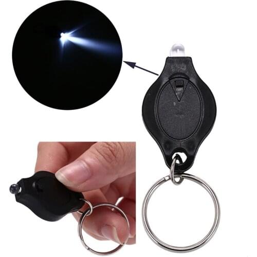 Mini Pocket Keychain Flashlight Micro LED Squeeze Light Outdoor Camping Ultra Bright Emergency Key Ring Light Torch Lamp