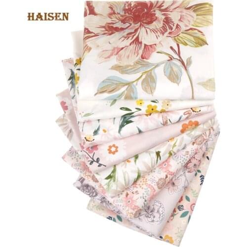 Pastoral Style,40x50cm Patchwork Cloth Set,​Printed Twill Cotton Fabric,DIY Calico,Sewing Quilting Hand Made Material,8Pcs/Lot
