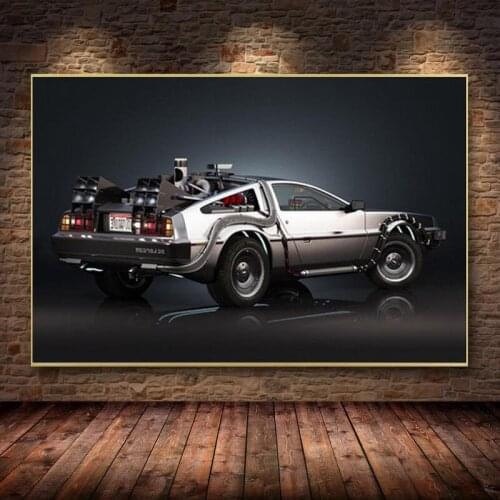 Cool Car in Movie Canvas Painting Cool Car Posters And Prints Vintage Wall Art Picture for Living Room Home Decor Cuadros