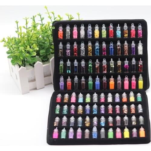 48 types of DIY slime accessories can also be used for nail accessories and crafts accessories, all kinds of color flash sequins