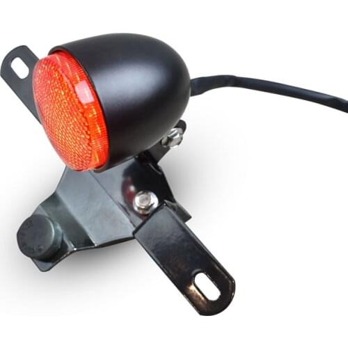 GN retro motorcycle modified LED CE aluminum alloy rear tail light license plate light brake light EMARK