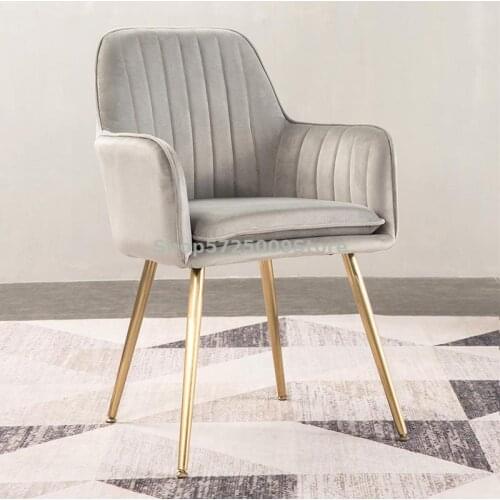 Nordic ins wind chair modern minimalist manicure makeup chair fabric stool back chair home dining chair desk chair