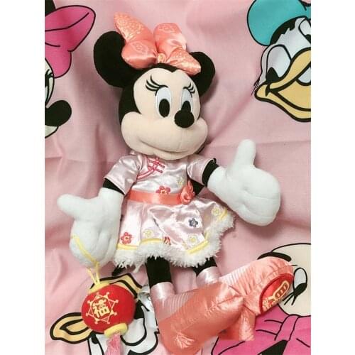 Original Disney classic Collect Mickey Minnie New Year Mickey plush toys doll Birthday Present For Child Collect toys