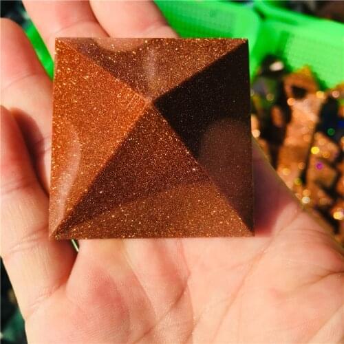 4.5-5cm Natural sands Quartz Crystal Pyramid Healing