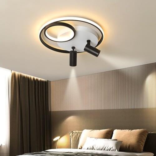 Simple Modern LED Ceiling Chandelie for Living Room Bedroom study balcony Spotlight Lamp Home Gold/black Chandelier Fixtures