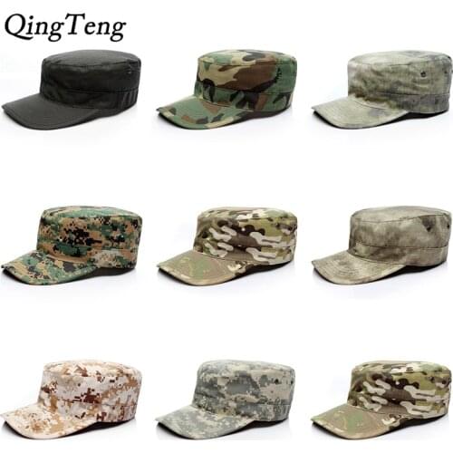 Blank Plain Camo Fitted Hats Mens Army Military Camo Caps Baseball Desert Digital Camouflage Cap Women Soldier Hat
