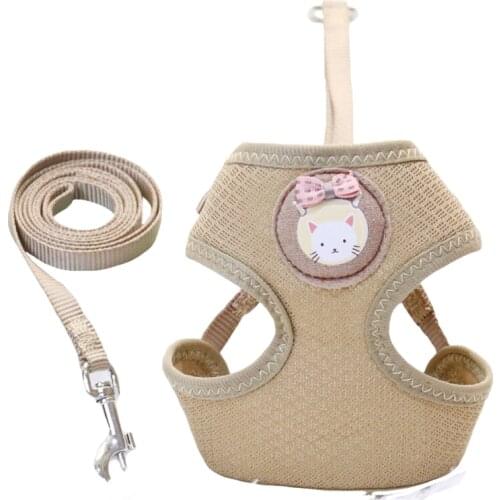 Breathable Mesh Dog Harness Leash Puppy Harness No Pull Dog Harness dog accessories arns de perro Flores Correa de perro