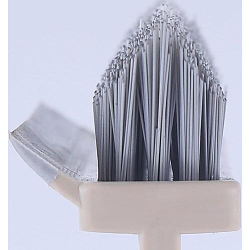Cleaning Brush Long Handle 2 In 1 Detachable Stiff Bristles Tile Scrubber Magic Wiper Broom Bathroom Household Cleaning Tools