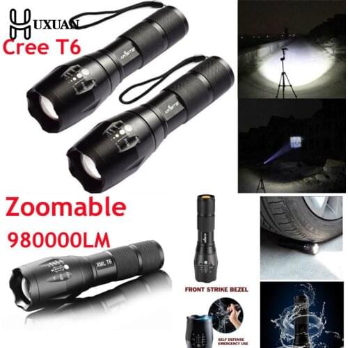 980000LM LED Rechargeable Flashlight Cree T6 Linterna Torch 18650 Battery Outdoor Camping Powerful Led Flashlight