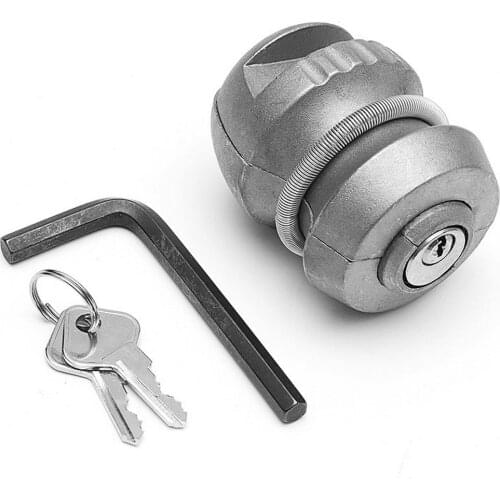Universal Anti-Theft Trailer Lock Heavy-Duty Caravan Hook Car Hitch Coupling Locks Trailer Ball Coupler Zinc Alloy with Wrench
