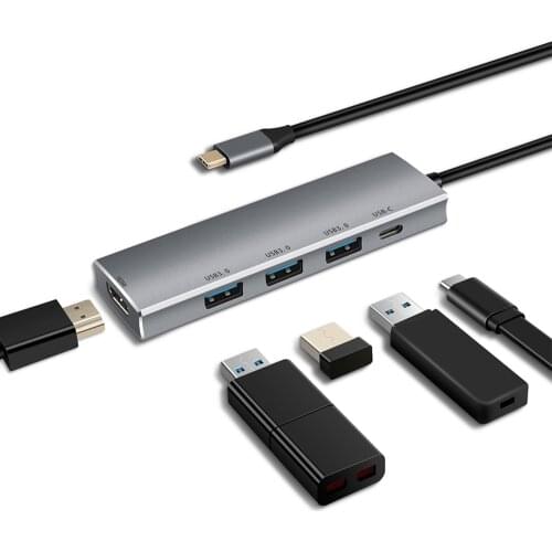 USB 3.1 USB-C to HDMI 4K VGA USB Multiport converter adapter for Apple macbook&macbook pro