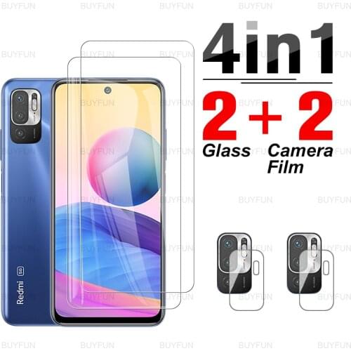 4in1 Tempered Glass For Redmi Note 10 5G Scratch resistant Screen Protector for xiaomi redmi note 10 9 8 7 pro max camera film