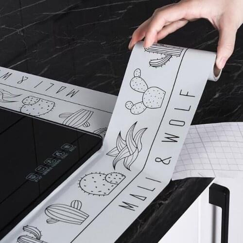 1Roll 10CM*3M Kitchen Sink Waterproof Mildew Self-adhesive Tape Nano Transparent Tape Bathroom Gap Strip Pool Water Seal