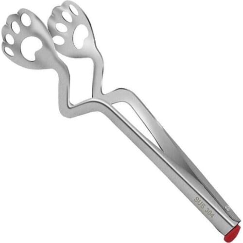1pcs Barbecue Tong Multifunctional Stainless Steel Barbecue Tong Cat Paw Design For Cooking Serving And Grilling #20
