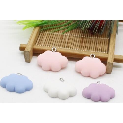 10 pieces/set of exquisite resin cloud pendants, DIY earrings, necklaces, hair clips, keychains, DIY jewelry making accessories