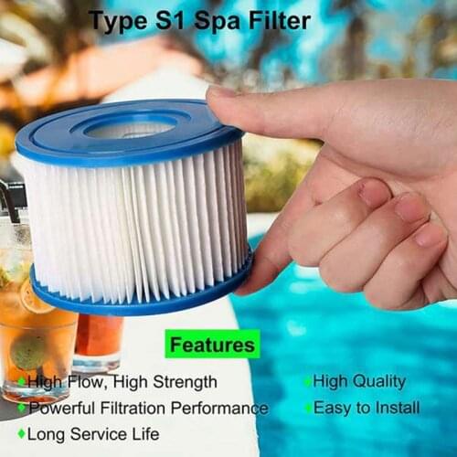 8 Pcs Pool Filters Cartridges Type S1 for Intex PureSpa,Hot Tub Filter,Pool Spa Filter for Intex 29001E,11692 Spa Filter