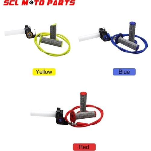 ALconstar-Motorcycle Throttle Grip Quick Twist Gas Throttle Settle With Throttle Cable Fit On 7/8" 22mm Handle Bar Moto