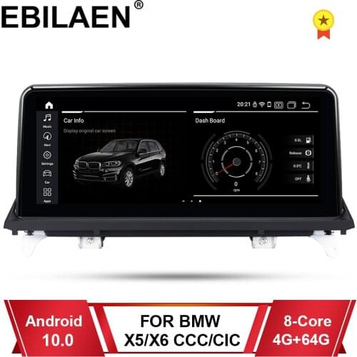 EBILAEN Android 10.0 Car Multimedia Player for BMW X5 E70/X6 E71 (2007-2013) CCC/CIC System Unit PC Navigation Autoradio IPS 4G