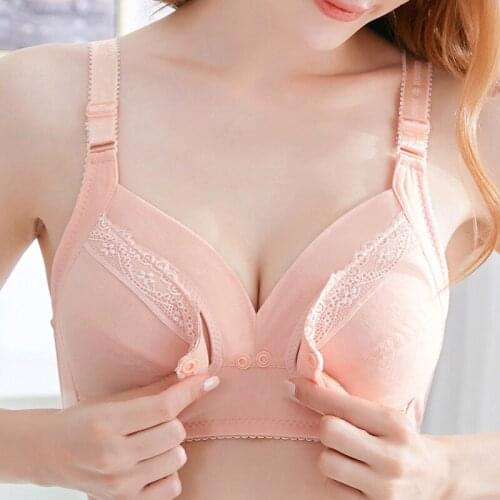 Maternity Nursing Bras Cotton Set Pregnant Breastfeeding Pregnancy Women Underwear Breast Feeding Bra Front Closure Whoesale