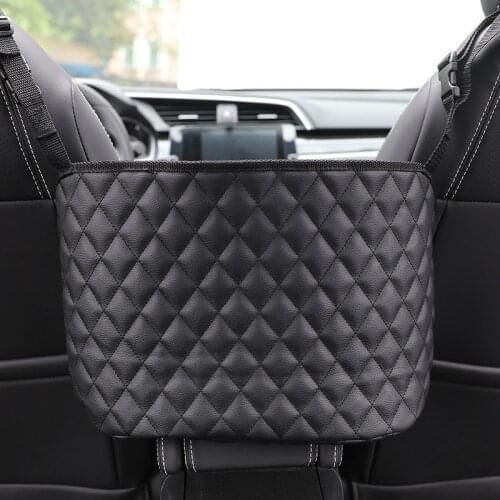 Black Car Seat Storage Handbag Holding Net Organizer Holding Net Luggage Holder Pocket Between Auto Seats