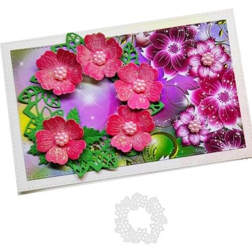 Flower Edge Frame Metal Cutting Dies Scrapbooking Stencil for Album Paper DIY Gift Cards Decoration Embossing Mold Dies New 2020