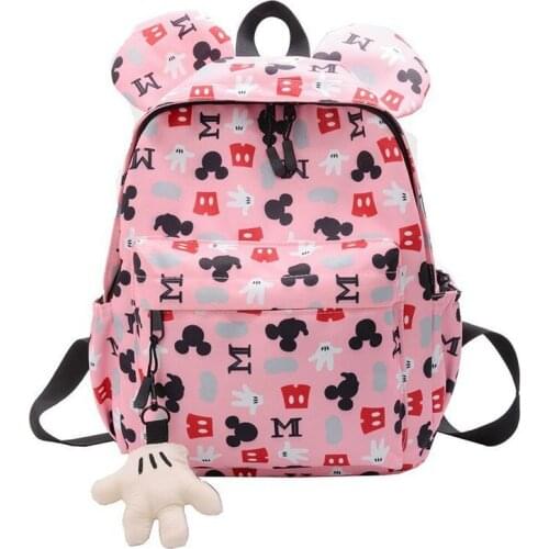 Disney Mickey mouse childrens school bag kindergarten girl princess student boy cartoon backpack