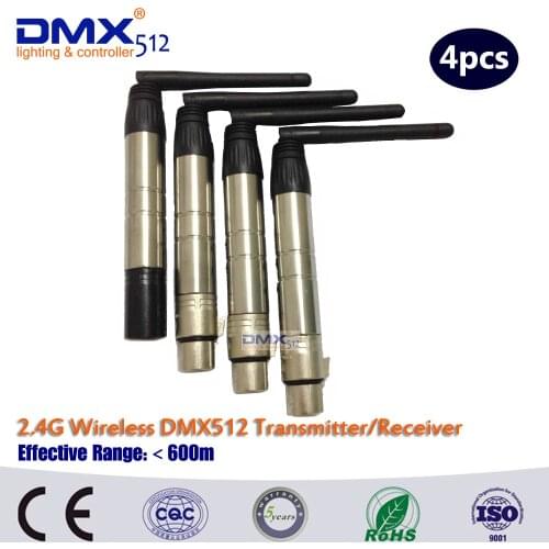 DHL Fast Free Shipping wireless dmx512 receivers,led moving head light wireless kit,Wireless dj dmx console dmx controller