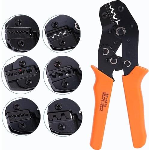 DuPont Spring Insulated Terminals Crimping Pliers Wire Clamp Crimping Tools Ratcheting Multitool Hand Tools Wire Cutter Pliers