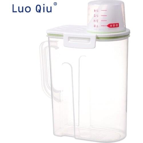 Kitchen plastic sealed can thicken food storage can snack jar five grain and miscellaneous grain storage tank