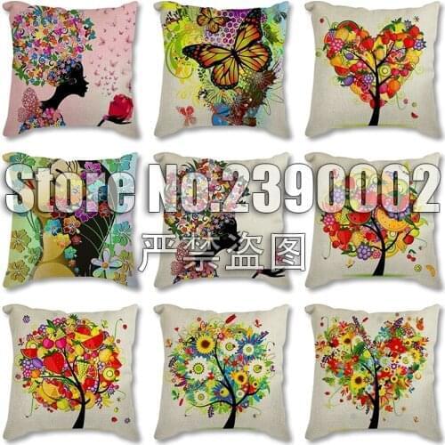 Hot Nordic Style Flower Girls Cushion Covers Kids Room Decoration Unicorn Rabbit Print Pillow Case Home Bedding Set Cushion Sofa