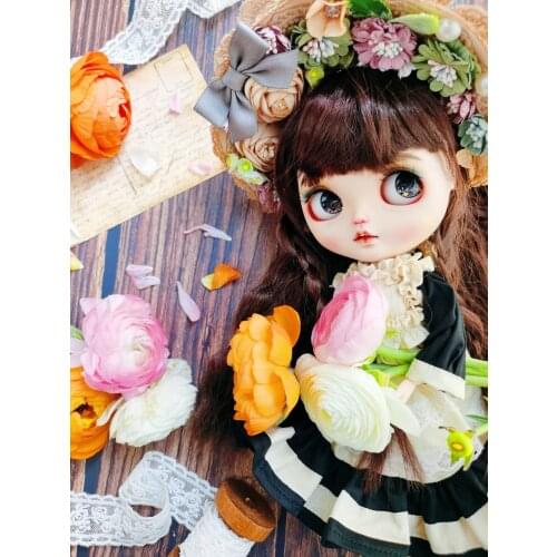 Fashion Doll Clothes for Blyth Doll,Mini Doll Clothes Outfits for Dolls Accessories Include Western-style Dress