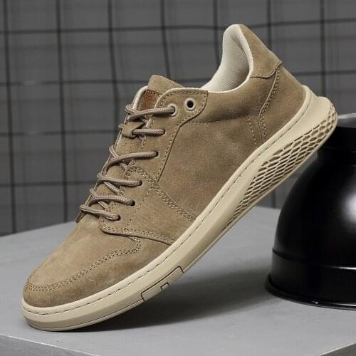 Fashion Men Leather Shoes Casual Shoes Handmade Men Black Comfortable Men Flats Lace-Up Fashion Sneakers