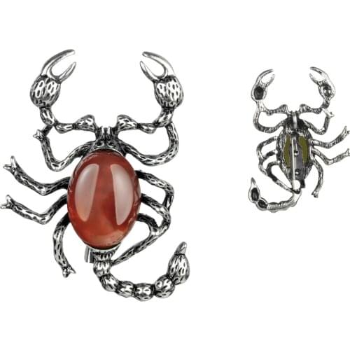 Insect Scorpion Brooch Pins Jewelry Vintage Brooch Rhinestone Gift Corsage Decoration Crystal Animal Jewelry