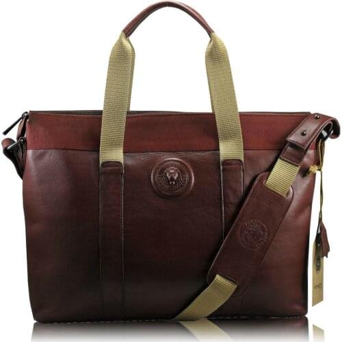 Real genuine leather laptop Red Brown messenger bags leisure flap pockets shoulder bags crossover bags natural leather
