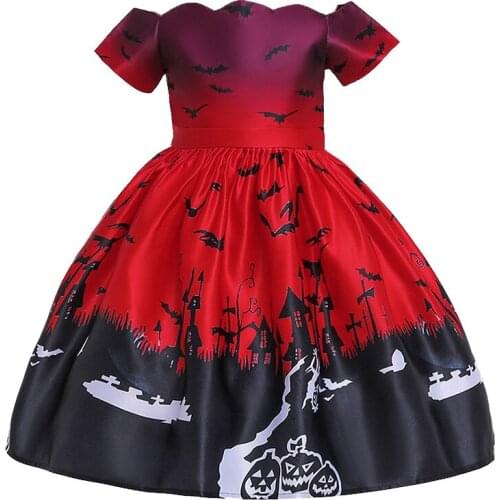 Girls Party Dress Halloween Costume Kids Dresses For Girls Baby Elegant Princess Dress Children 2 3 4 5 6 7 8 9 10 Yrs vestidos