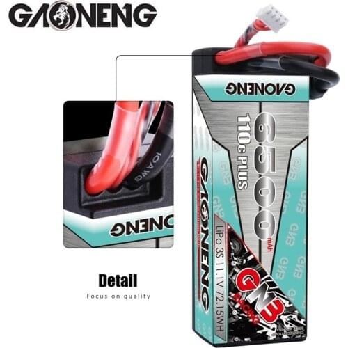 Original GNB 6500mAh 11.1V 110C 3S Lipo Battery T XT60 XT90 EC5 XT150 Plug voor RC HSP 1/8 1/10 Buggy RC Auto Axiale Scx10 RC