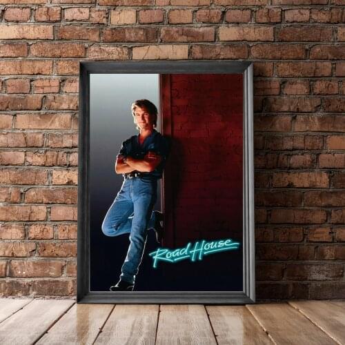 Road House (1989) Poster American action film Wall Decor Retro Cinema Patrick Swayze Ben Gazzara Print Art Gift