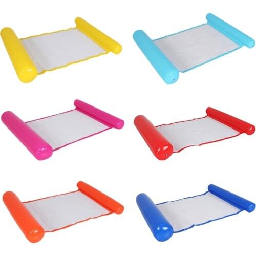 Swimming Water Hammocks Floating Row Air Mattresses Bed PVC Inflatable Lounger Swimming Portable Outdoor Elements