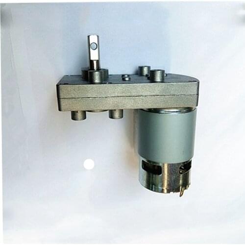 24v, 12v, 775 excavation reduction steering gear, high torque, tank crane manipulator, metal gear