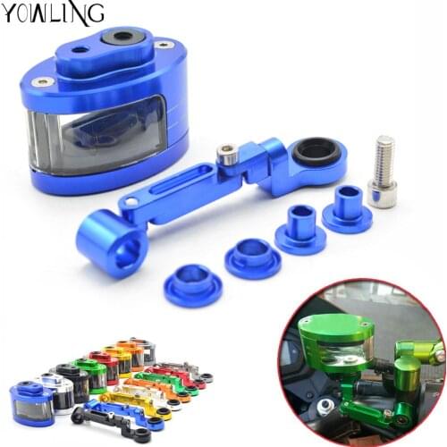 Motorcycle Brake Fluid oil Reservoir Cup tank +support bracket FOR CBR600 F5 CBR900 CBR1000 KAWASAKI ZX-6R ZX-10R ZX-12R z800