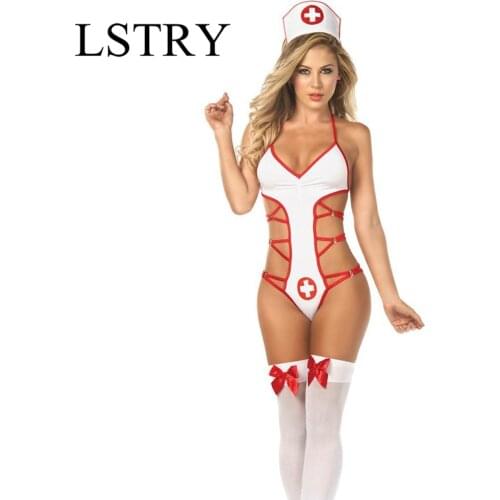 Dress Sexy Nurse Identity V Cosplay Lingerie Women Uniform Set Role-Playing Sex Costumes Surgical Caps Female Nurse Accessories