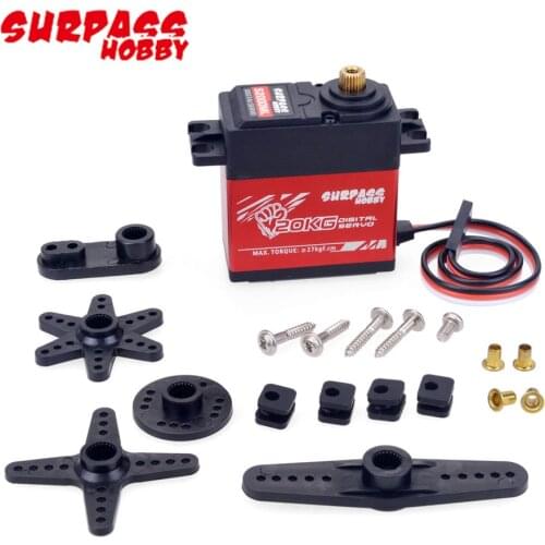 Surpass Hobby S2000ML 7.4V 20KG Metal Gear Digital Servo RC Car Servo for High-Speed RC Car Aircraft RC Boat Smart Robot Model