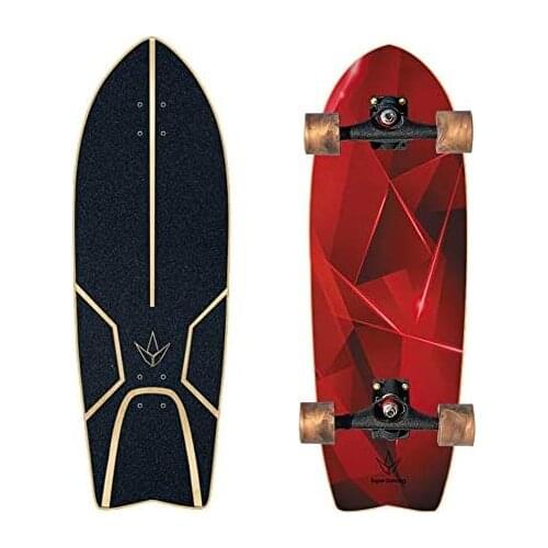 Skateboard 29-Inch Carver Skateboard C4 POP Land Surfing Skateboard City Road Land Cruiser ,Suitable Adults Children Gift