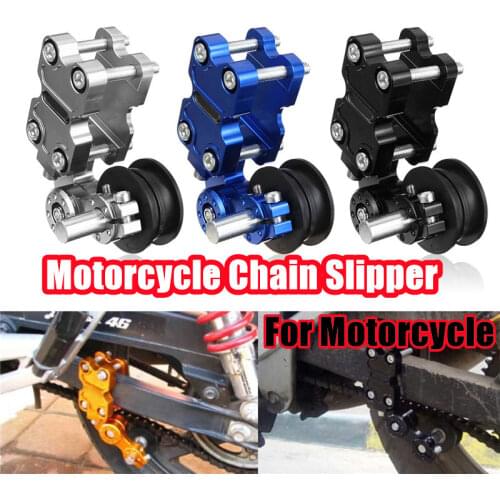 Aluminum Adjuster Chain Tensioner Roller Black Silver Blue Chain Antiskid Device For Motorcycle /Chopper ATV