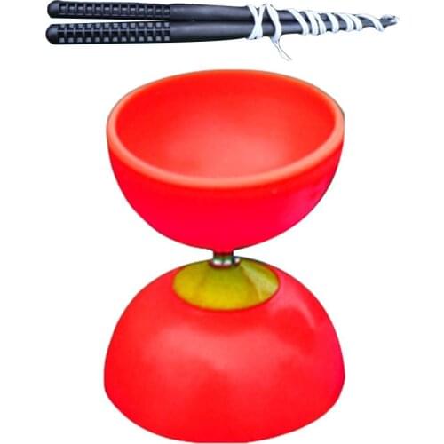 Funny Chinese YOYO 3 Bearing Diabolo Set Metal Sticks Bag Toys For Kids Children Adult Elderly People toy